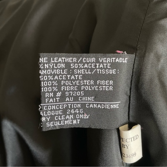 SOLD Black Vintage Danier Leather Jacket - Picture 16 of 16